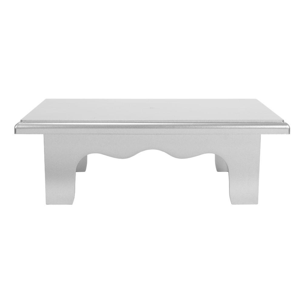 12 Wholesale Plastic Treat Stand Riser - Silver image