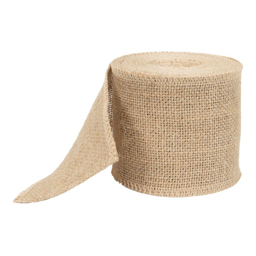 24 Wholesale Burlap Roll 4 inch X 10 Yds image