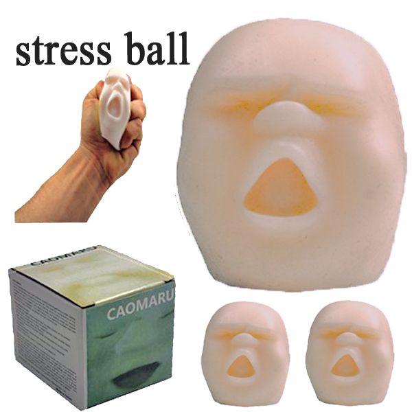 12 Wholesale Face Stress Ball - Stress Relief Toys image