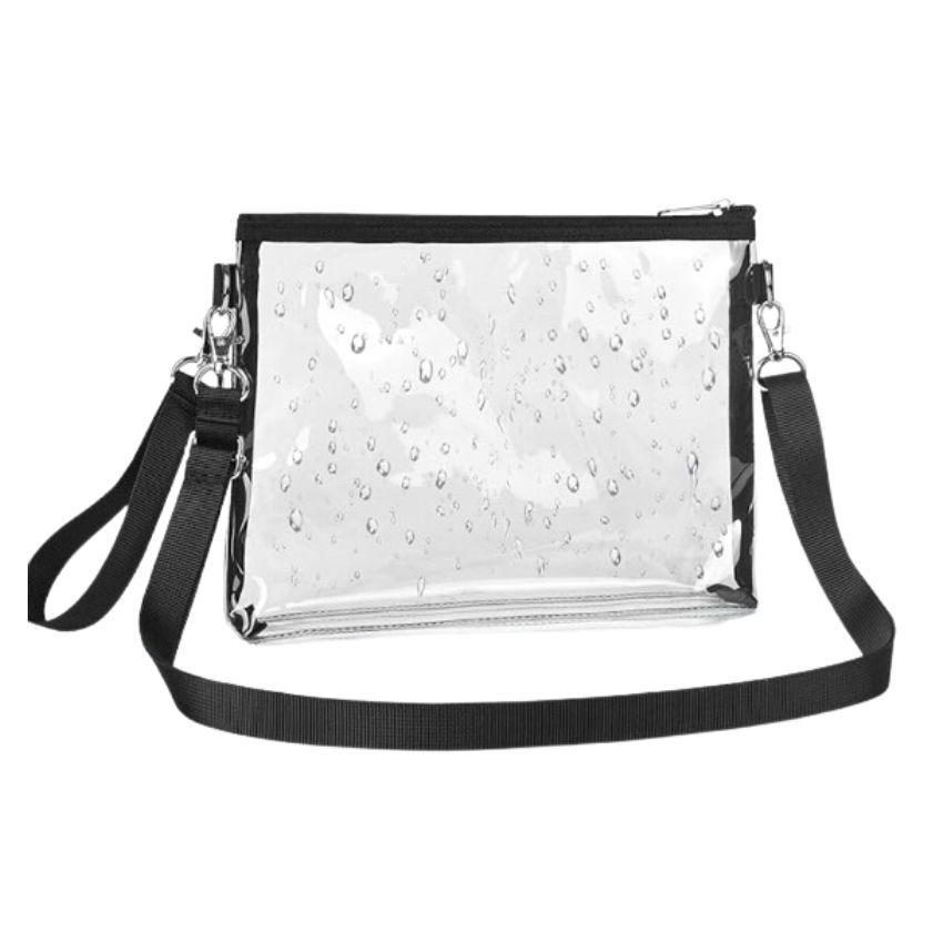 24 Wholesale Small Clear Handbags Transparent Cosmetic Bags image