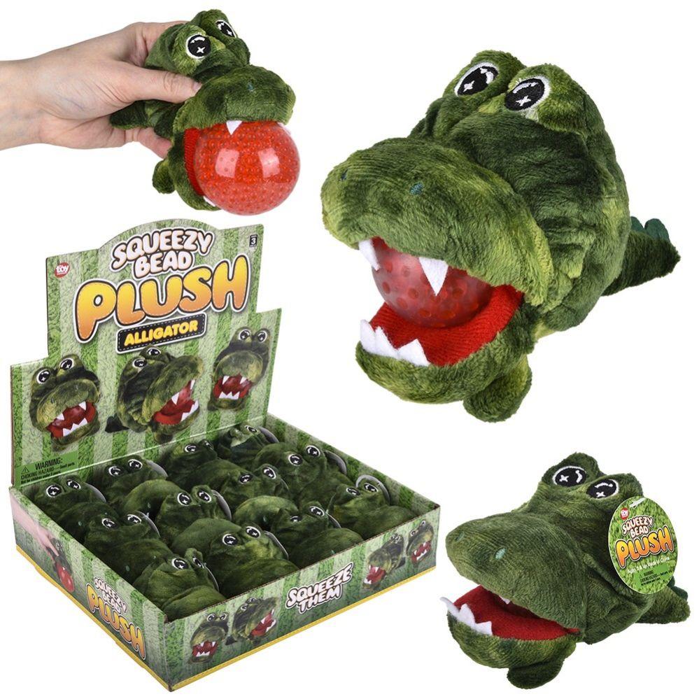 72 Wholesale 3 inch Alligator Squeezy Bead Plush image