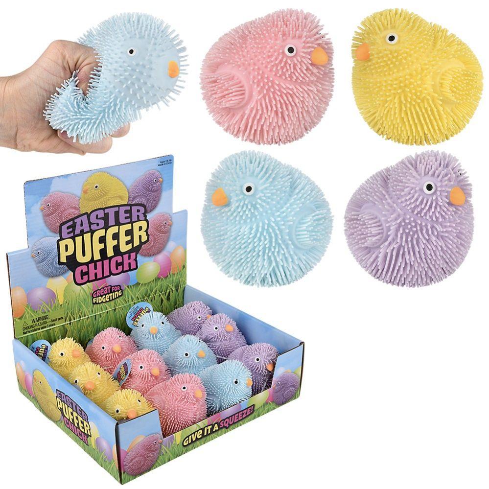 144 Wholesale 3 inch Puffer Easter Chick image