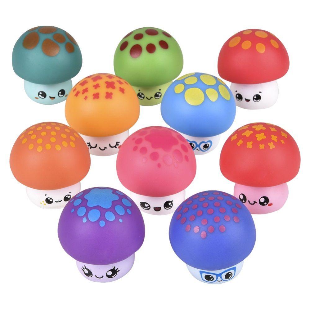 500 Wholesale 2 inch Rubber Mushroom Assortment image