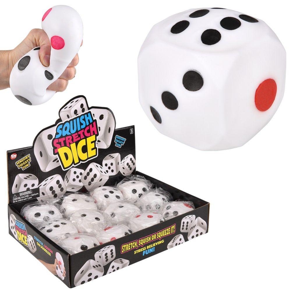 144 Wholesale 3 Inch Squish And Stretch Dice image