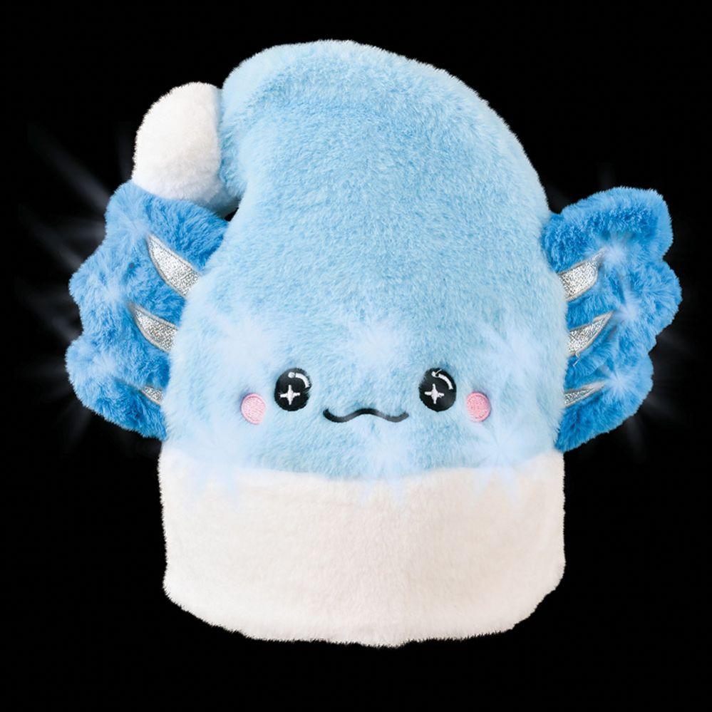 48 Wholesale LighT-Up Blue Axolotl Santa Hat image