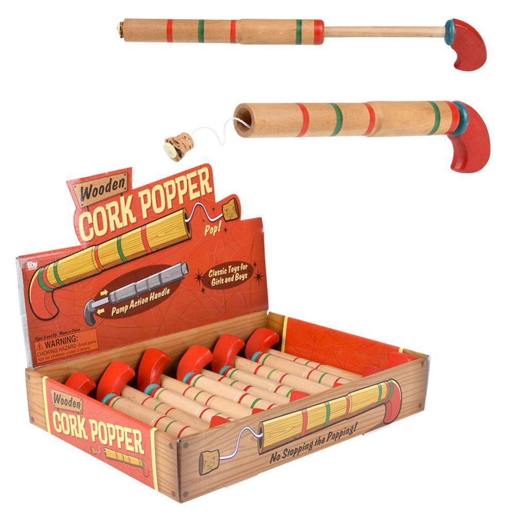 72 Wholesale 8 inch Wooden Pop Gun image