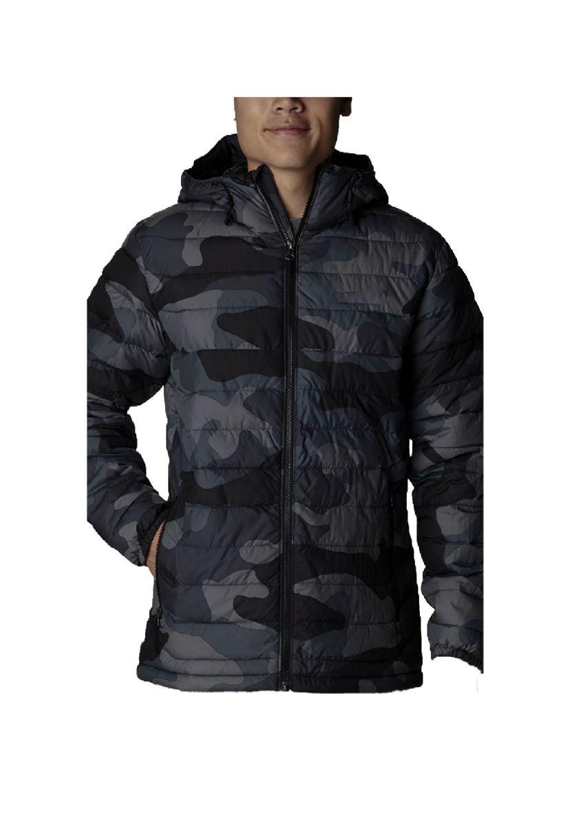 12 Wholesale Mens Packable DowN-Like Hooded Puffer Jacket Camo B image