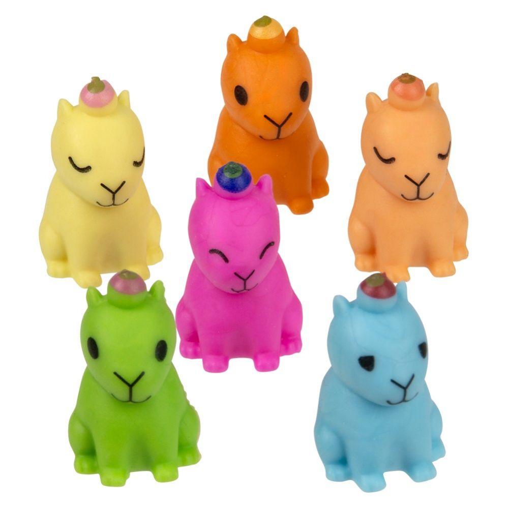2000 Wholesale 1 Inch Mini Capybara Squeezy Figurines 100ct image