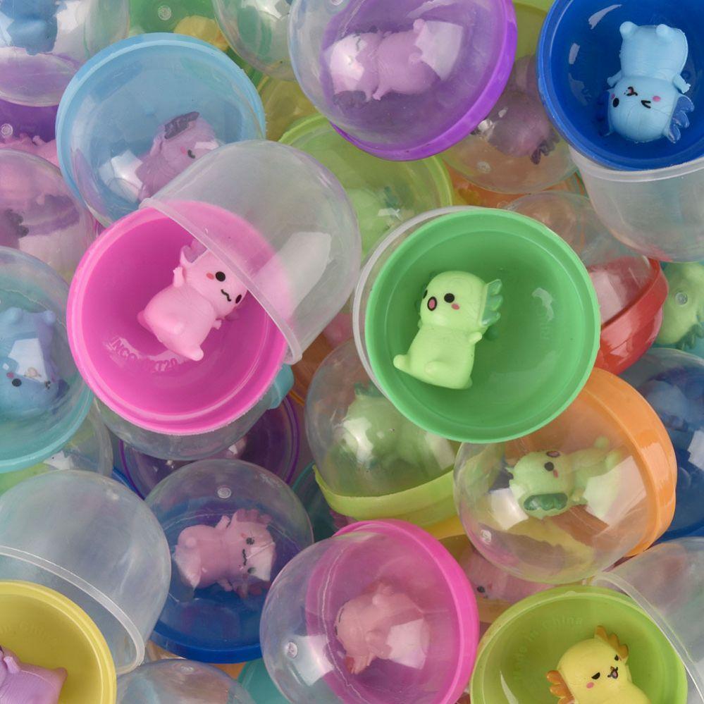 250 Wholesale 1 Inch Mini Axolotl Squeezy Figurines In 2 Inch Capsule 250ct image