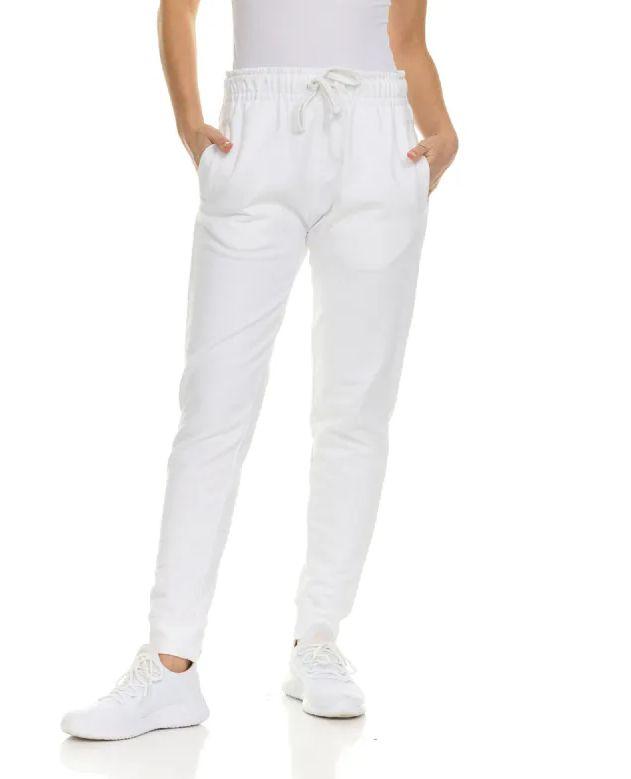 24 Wholesale Womens Fleece Lined 3 Pocket Jogger White Size Small image