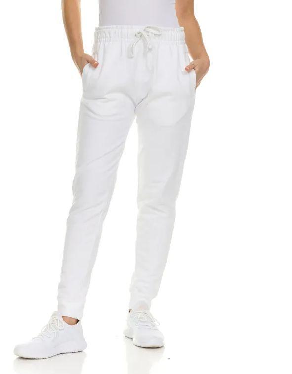 24 Wholesale Womens Fleece Lined 3 Pocket Jogger White Size Large image