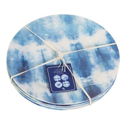 12 Wholesale Plates 4ct 9in Round Melamine Tye Dye Americana C.r Gibson image
