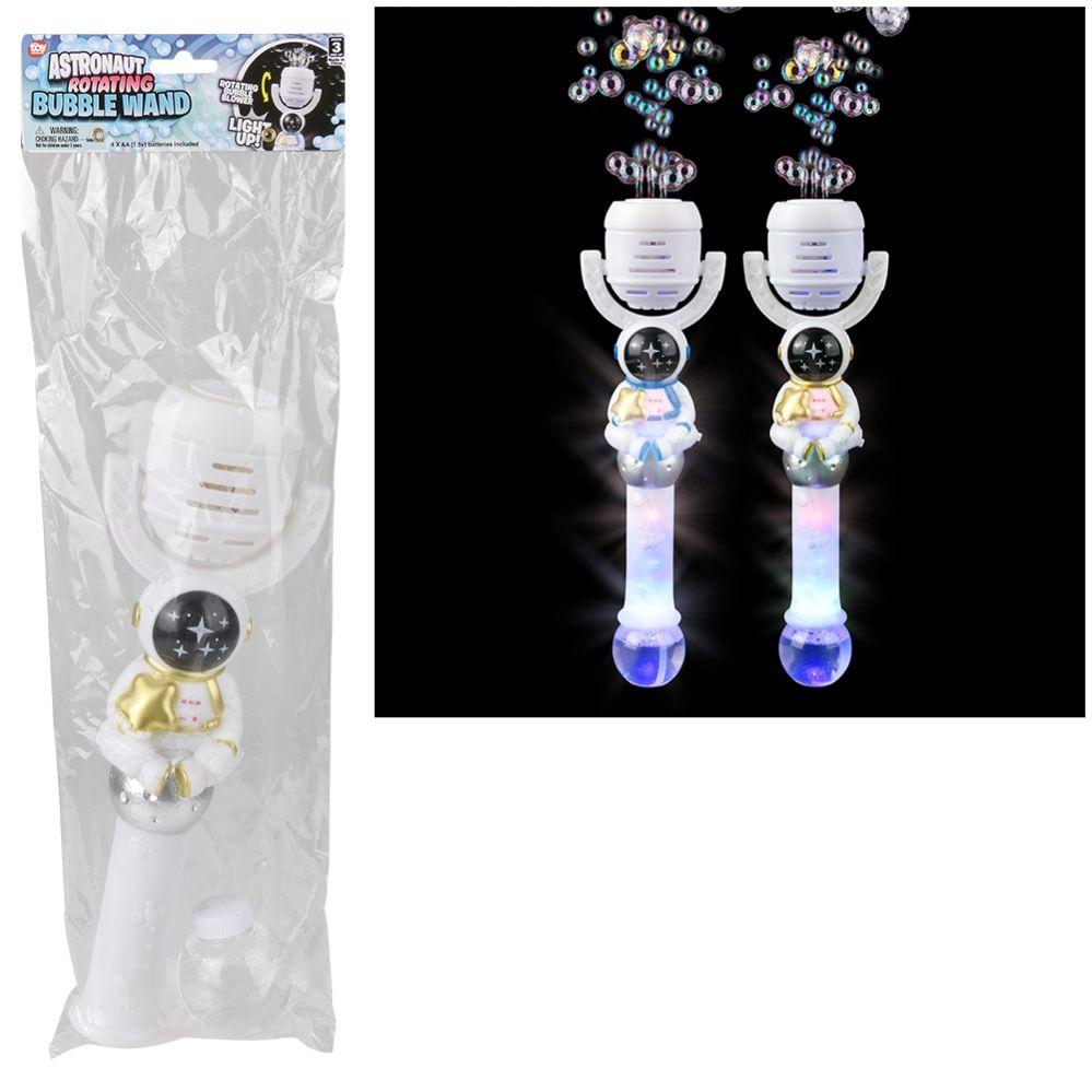 24 Wholesale 16.5 inch Astronaut Rotating Bubble Wand image