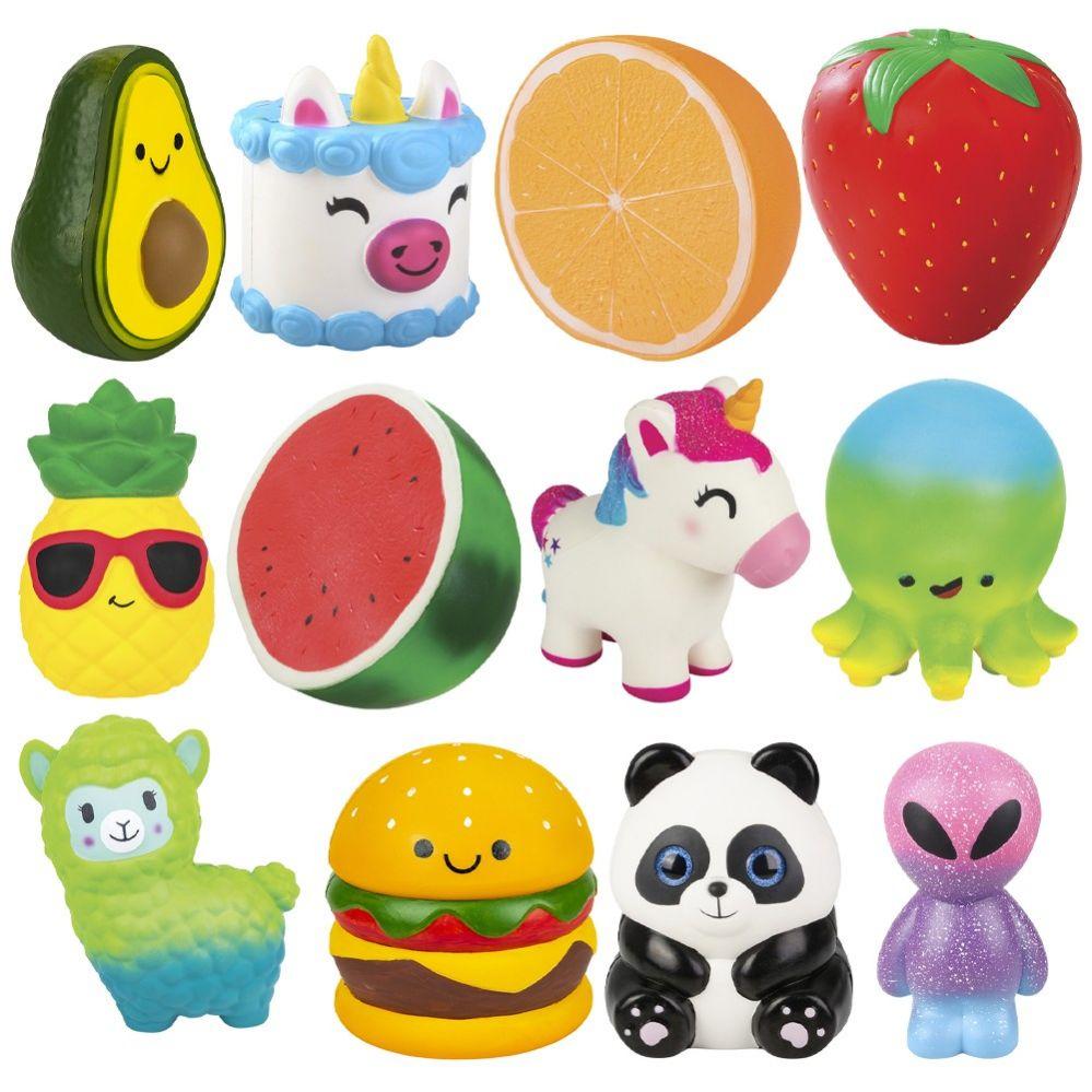 12 Wholesale Jumbo Squish Mix 9 inch -12 inch (12pc) image