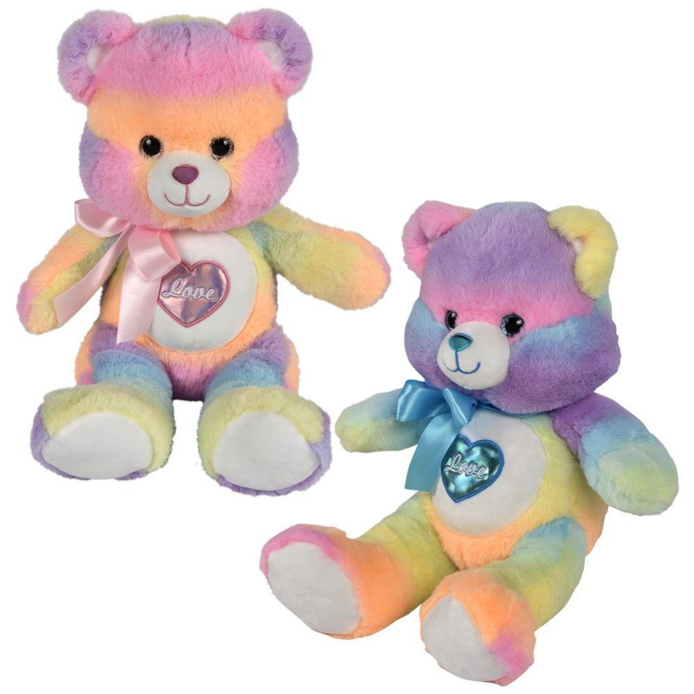 18 Wholesale 15 inch Cotton Candy Heart Bear image