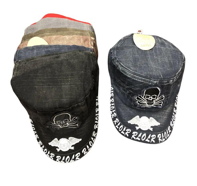 12 Wholesale Men Caps Logo Skull image