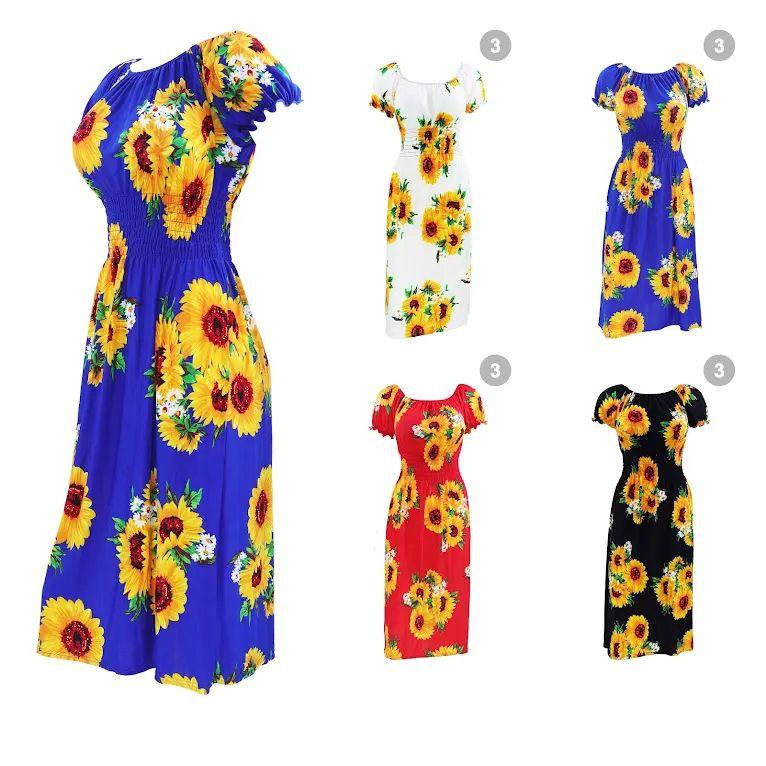 30 Wholesale Womens Dress Size Assorted Sunflower image