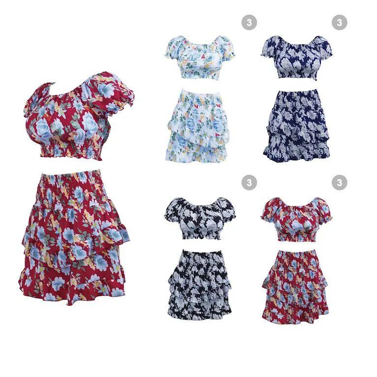 30 Wholesale Womens Top and Skirt Set Size Assorted image