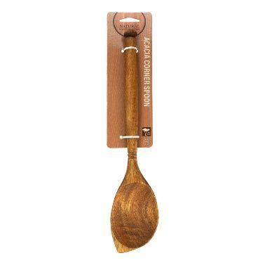 72 Wholesale Nh Acacia Corner Spoon 12x2x0.6 in image