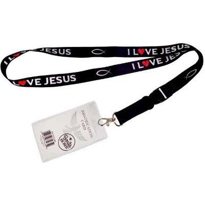 480 Wholesale Bh Lanyard+badgehlder I Love Jesus image