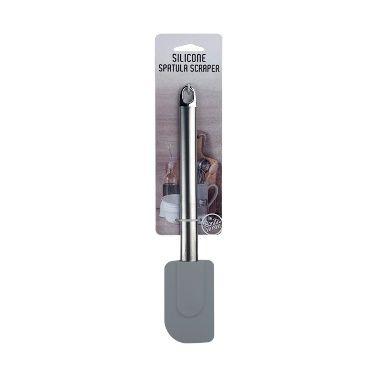96 Wholesale Stainless Steel Spatula Scraper Gray 10.5 Inches image