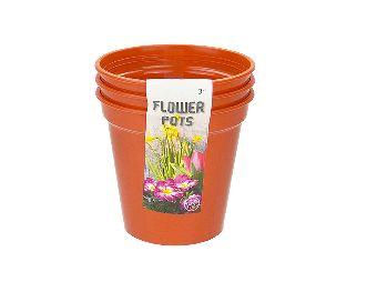 96 Wholesale Bh Plastic Garden Pot 3pc Set 3in image