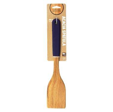 72 Wholesale Acacia Spatula Silicone Handle image
