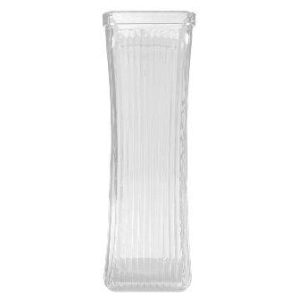 24 Wholesale Clear Taper Glass Vase 3 X 3 X 8.5 Inches image