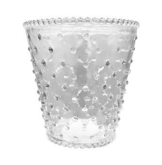 24 Wholesale Clear Glass Dot Flower Pot Vase 5 X 5 Inches image