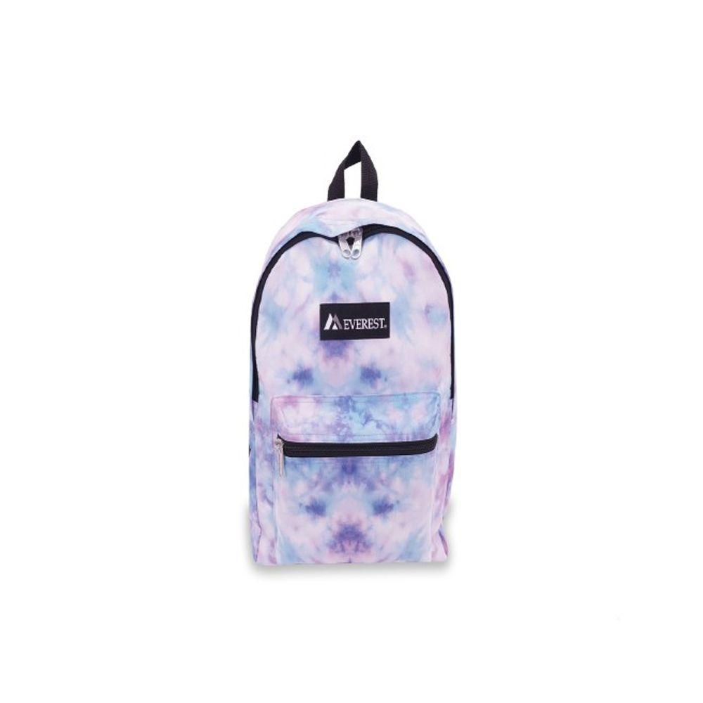 30 Wholesale Basic Pattern Backpack In Pup Tie Dye Print image