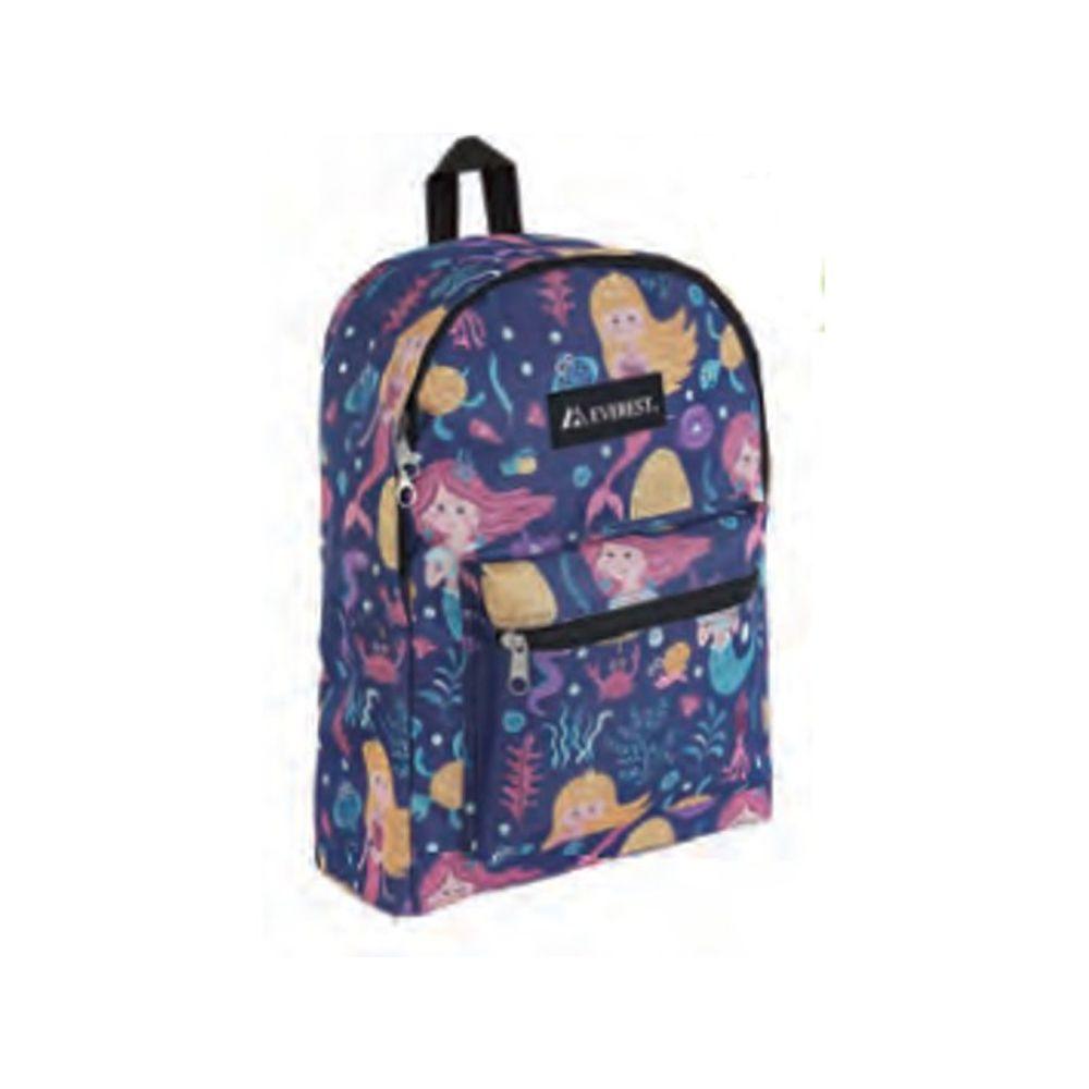 30 Wholesale Basic Pattern Backpack In Mermaid Print image