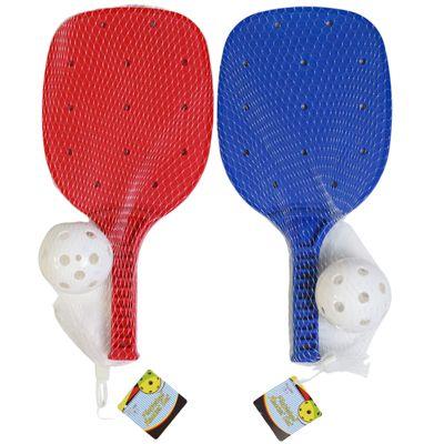 24 Wholesale Pickleball Racket Set 13.5in Racket W/ 2.5in Dia Ball Net Bag/ ht image