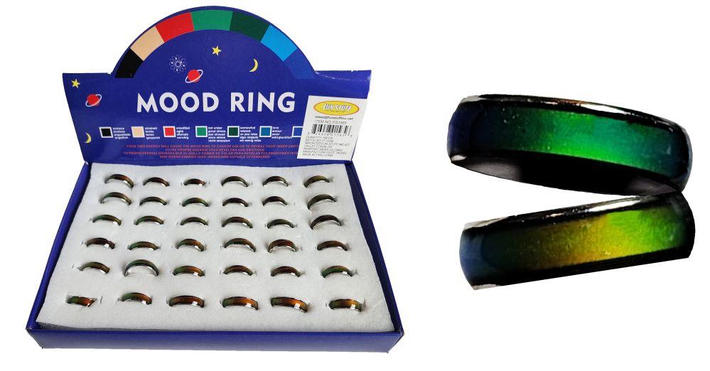 36 Wholesale Solid Band Mood Ring image