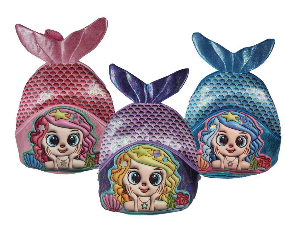 12 Wholesale 14 inch Mermaid Backpack image