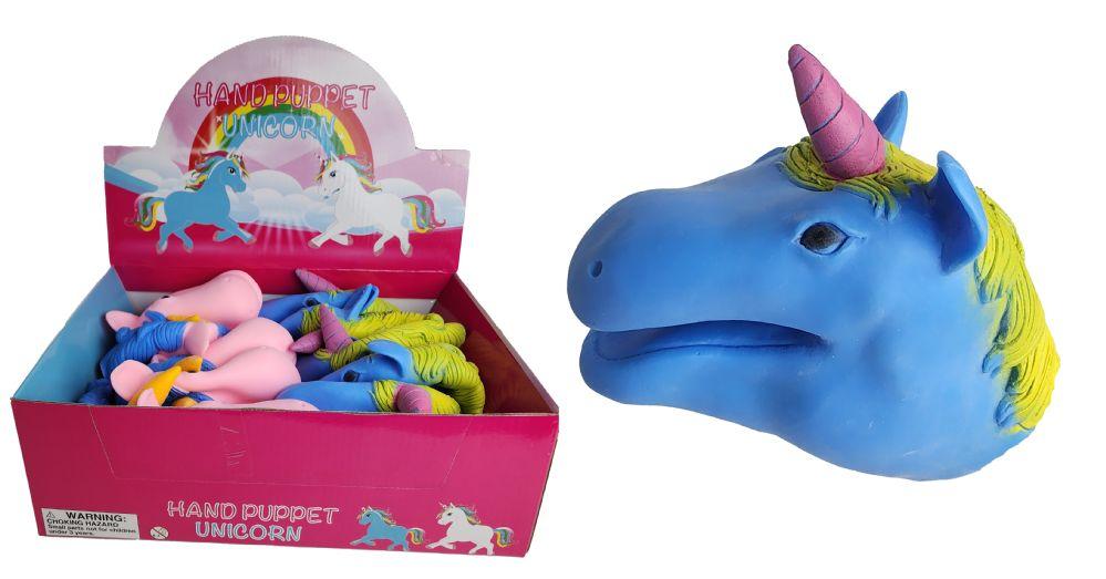 12 Wholesale Unicorn Hand Puppet image