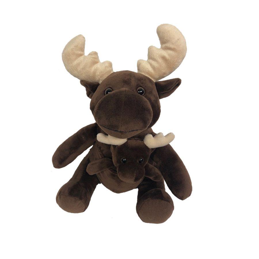 24 Wholesale Plush Moose W/ Baby image