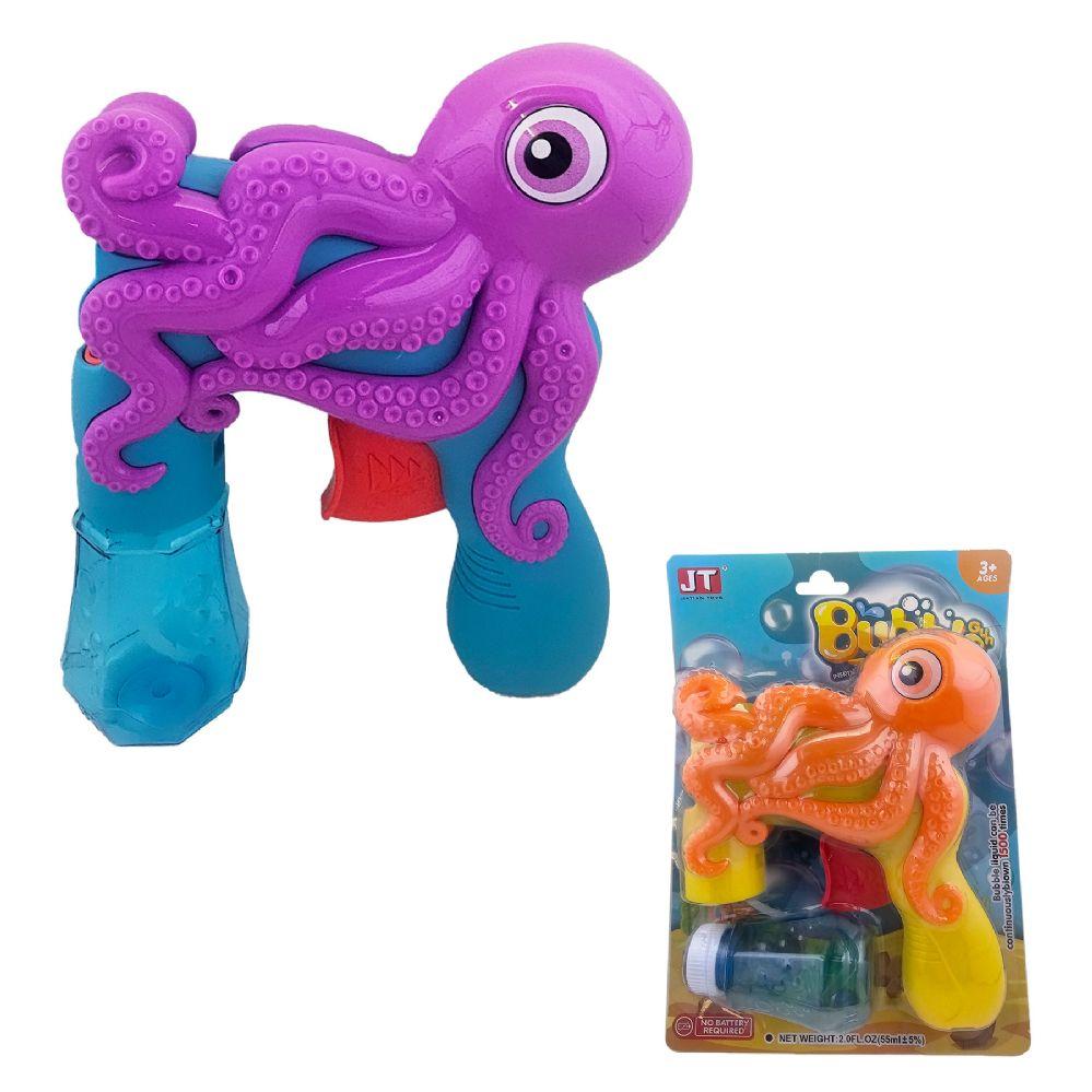12 Wholesale Friction Powered Octopus Bubble Gun (no Batteries Needed) image
