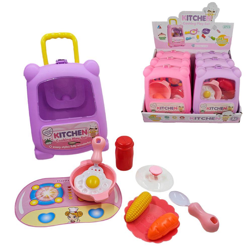 12 Wholesale 6 Pc Kitchen Cooking Playset image