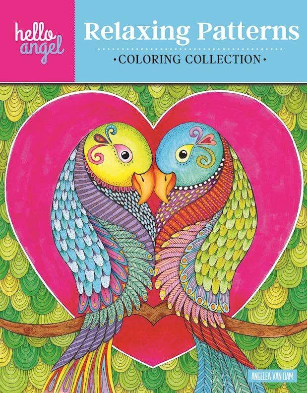 12 Wholesale Hello Angel Relaxing Patterns Coloring Collection image