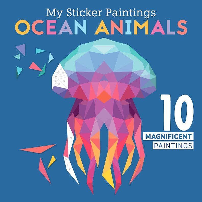 12 Wholesale My Sticker Paintings: Ocean Animals - Kid's Activity Book image