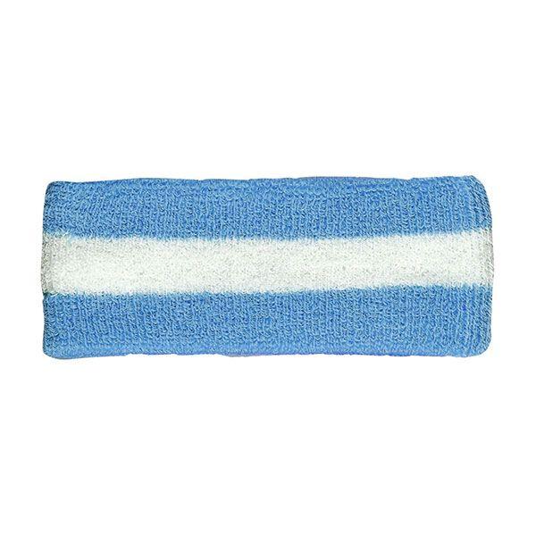 24 Wholesale Cotton Terry Cloth Headband BLUE-WT image