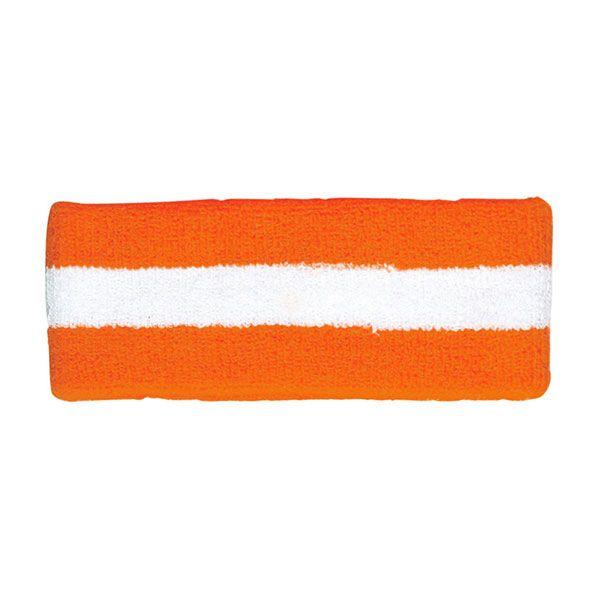 24 Wholesale Cotton Terry Cloth Headband ORNG-WT image