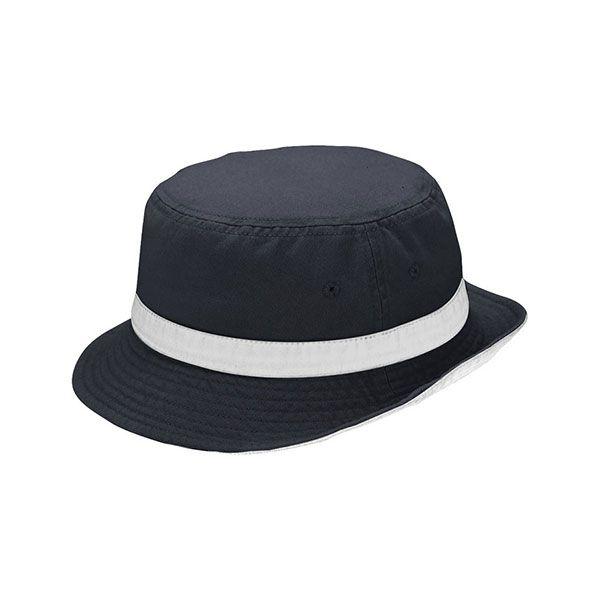 24 Wholesale Cotton Twill Washed Bucket Hat NVY-PTY image