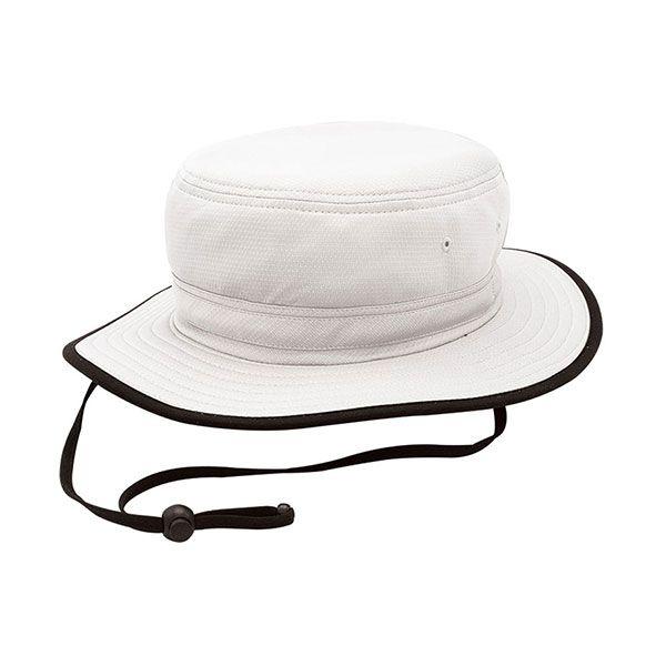 24 Wholesale 3D Grid-Textured Cool & Dry Performance Bucket Hat WHITE-XL image