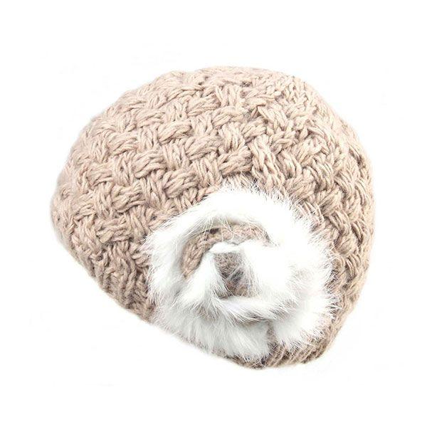 24 Wholesale Infinity Selections Ladies' Fashion Knit Hat KHAKI image