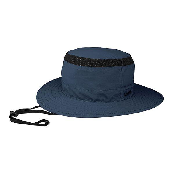 24 Wholesale Taslon UV Bucket Hat NVY-BLK-M image