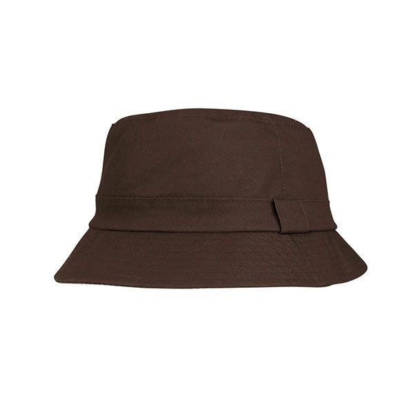 24 Wholesale Juniper Waxed Cotton Canvas Bucket Hat BROWN-M image