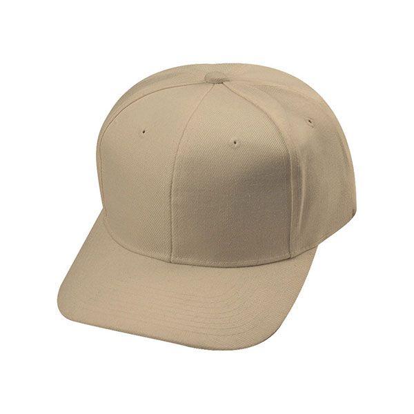 24 Wholesale Pro Style Wool Blend Cap KHAKI image