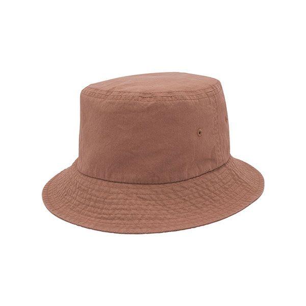 24 Wholesale Recycled Crosshatch Cotton Bucket Hat TERA.COTTA-M image