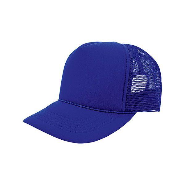 24 Wholesale Trucker Summer Mesh Cap ROYAL image